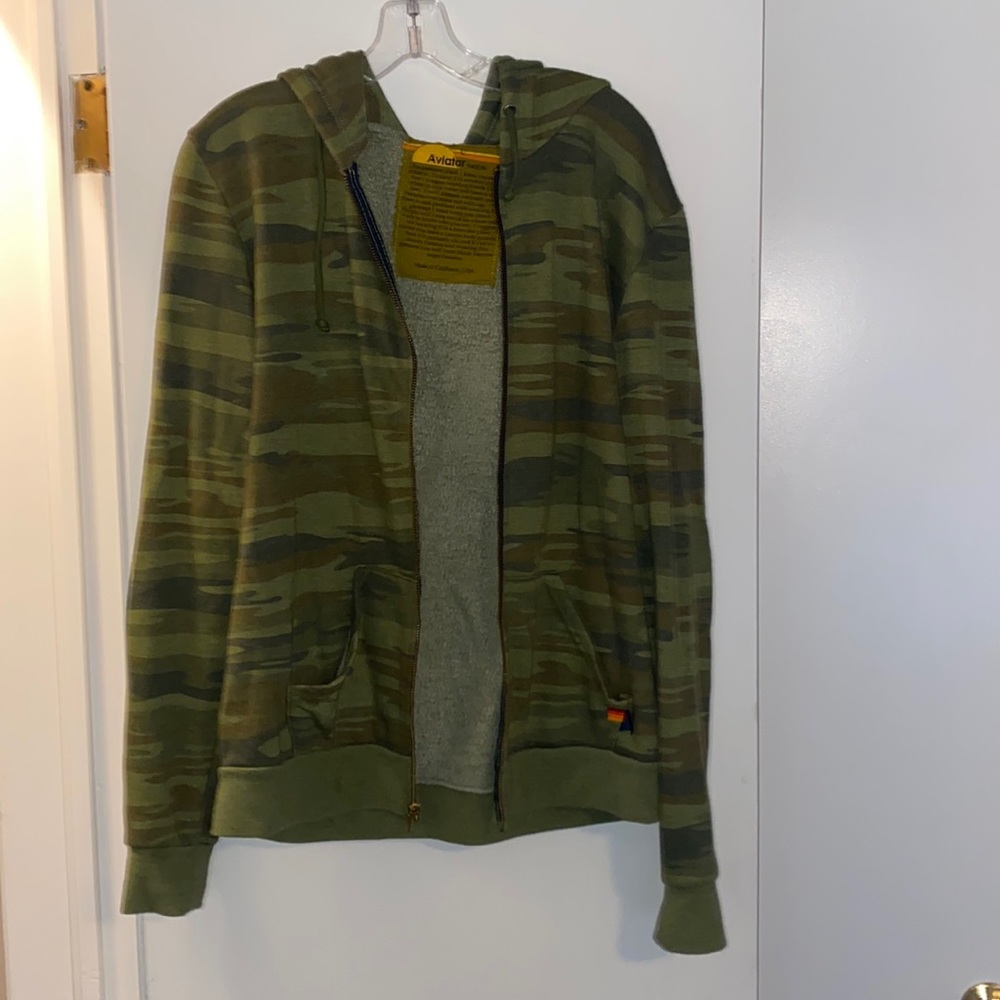 Aviator Nation Camo Zip-Up